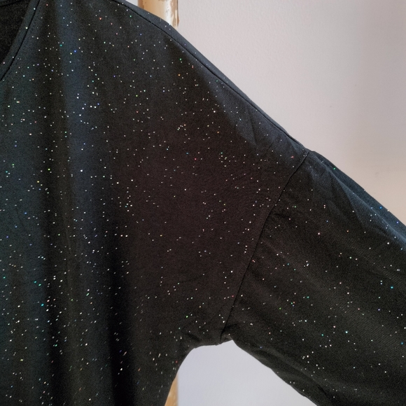 🌹The Quiet Luxury Collection🌹 H&M Black Jersey Sparkle Blouse - Picture 10 of 14